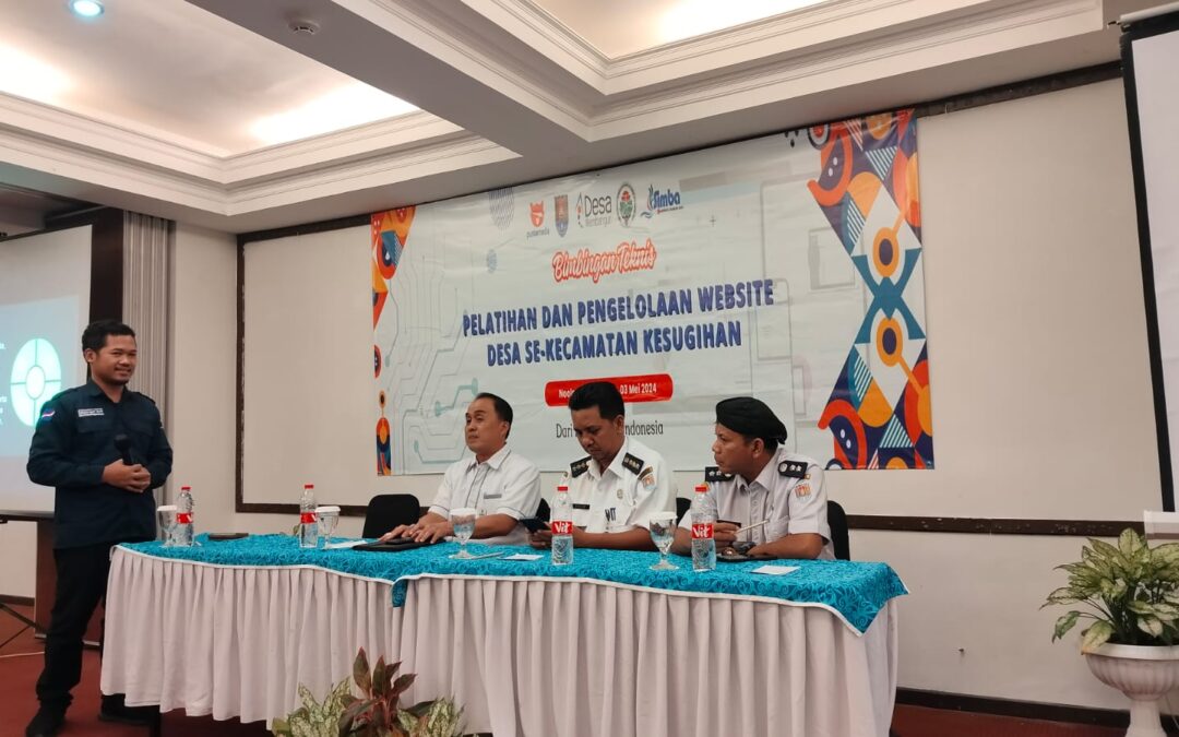 Bimbingan Teknis Pelatihan dan Pengelolaan Website Desa Se-Kecamatan Kesugihan